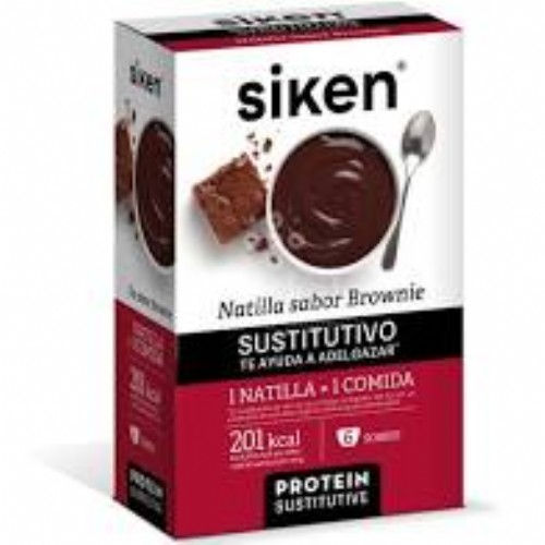 Siken protein sustitutive natilla (brownie 6 sobres)